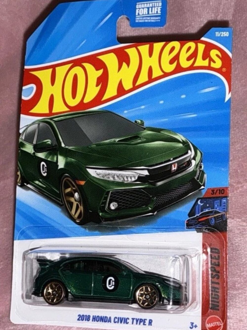 Hot Wheels 2026 F Case 2018 Honda Civic Type R #3/10 Nightspeed Dark Green CJs